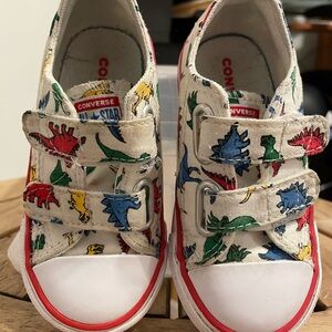 Converse Kids Sneakers with Dinosaur Print - Multicolor